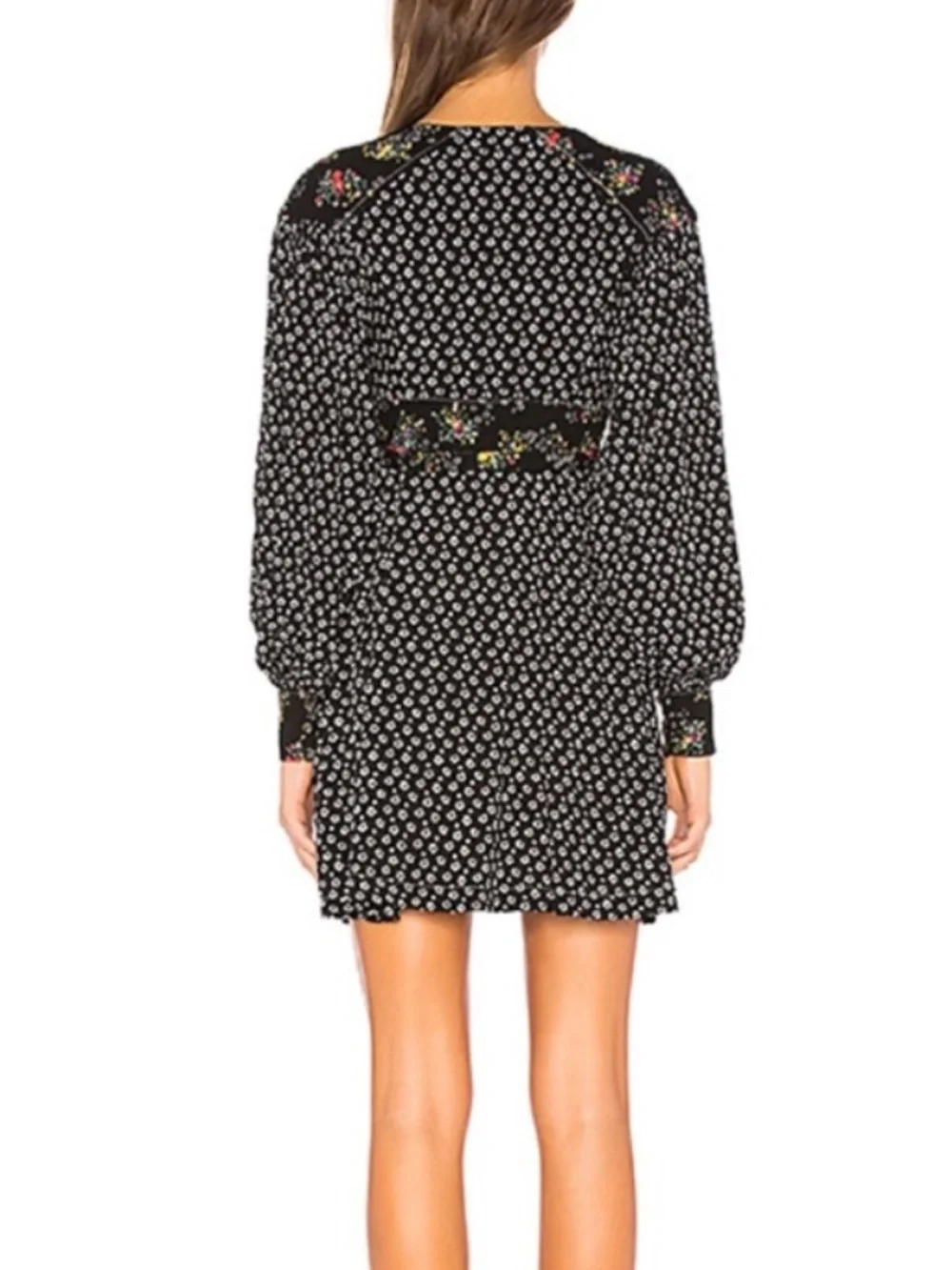 Free People Wonderland Print Dress With Mixed Patterns
